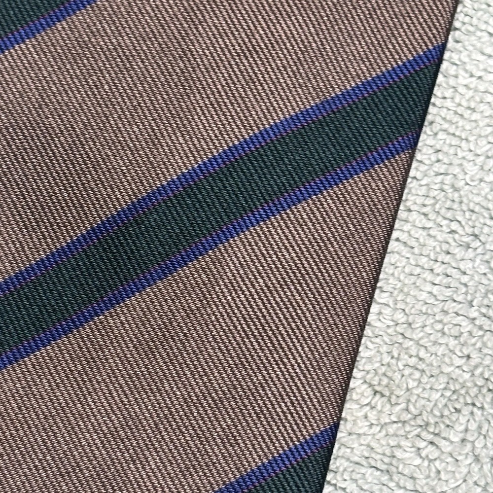 Vintage Paul Stuart Rep Silk Neck Tie Made In Italy Preppy - Picture 2 of 5